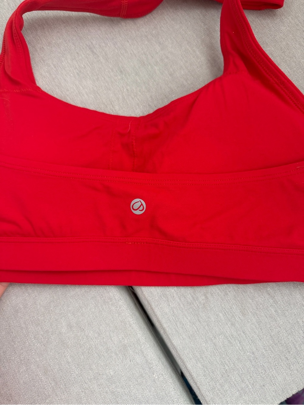CRZ Yoga Women’s Red Active Sports Bra and Shorts Set - Picture 4 of 4